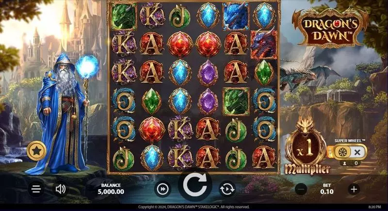  Dragon’s Dawn  Real Money Slot made by StakeLogic - Main Screen Reels