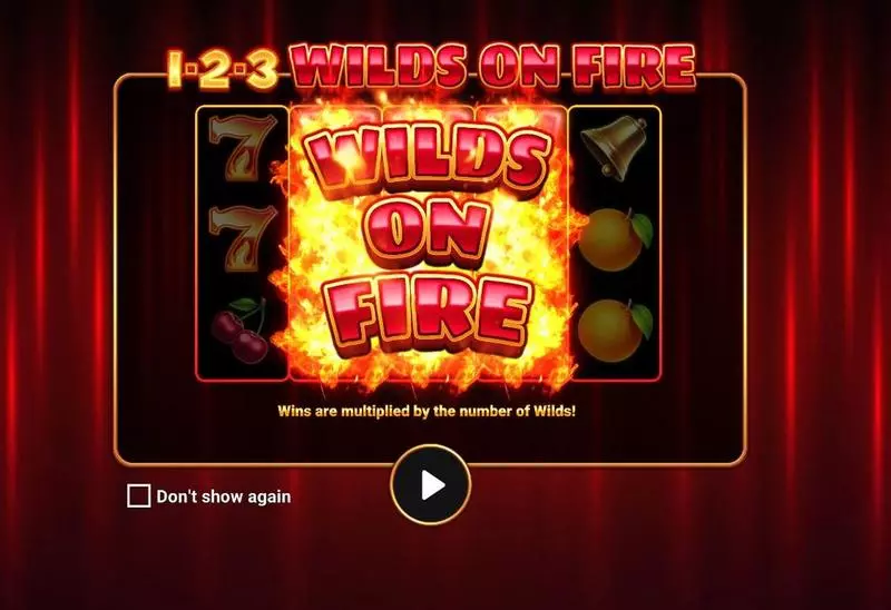 1-2-3 Wilds on Fire  Real Money Slot made by Apparat Gaming - Introduction Screen