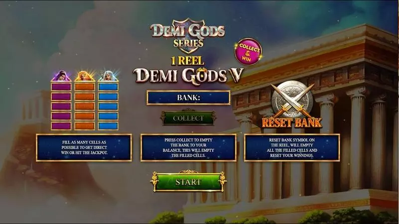 1 Reel Demi Gods V  Real Money Slot made by Spinomenal - Info and Rules