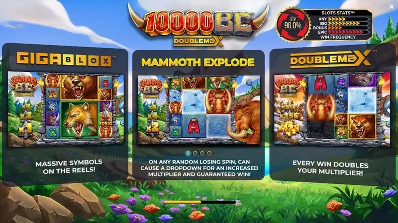 10 000 BC DOUBLE MAX  Real Money Slot made by 4ThePlayer - Info and Rules