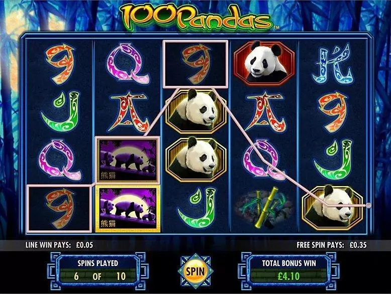 100 Pandas  Real Money Slot made by IGT - Introduction Screen
