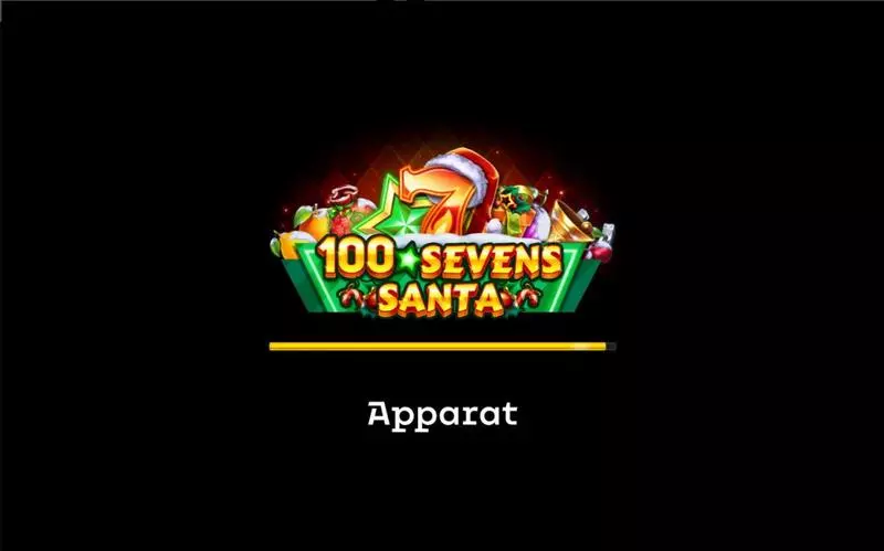 100 Sevens Santa  Real Money Slot made by Apparat Gaming - Introduction Screen