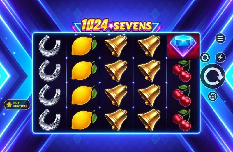 1024 Sevens  Real Money Slot made by Apparat Gaming - Main Screen Reels