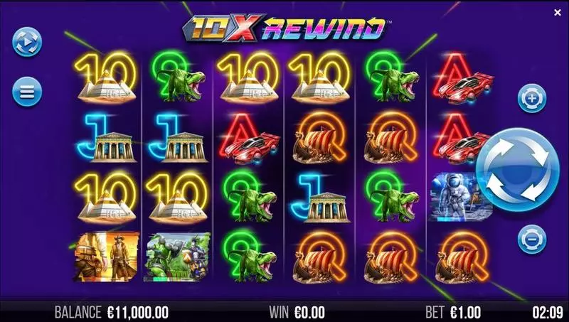 10x Rewind  Real Money Slot made by 4ThePlayer - Main Screen Reels