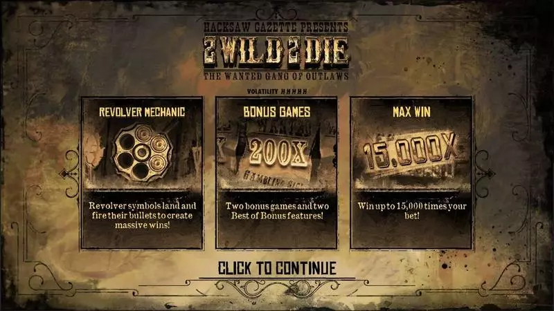 2 Wild 2 Die  Real Money Slot made by Hacksaw Gaming - Info and Rules