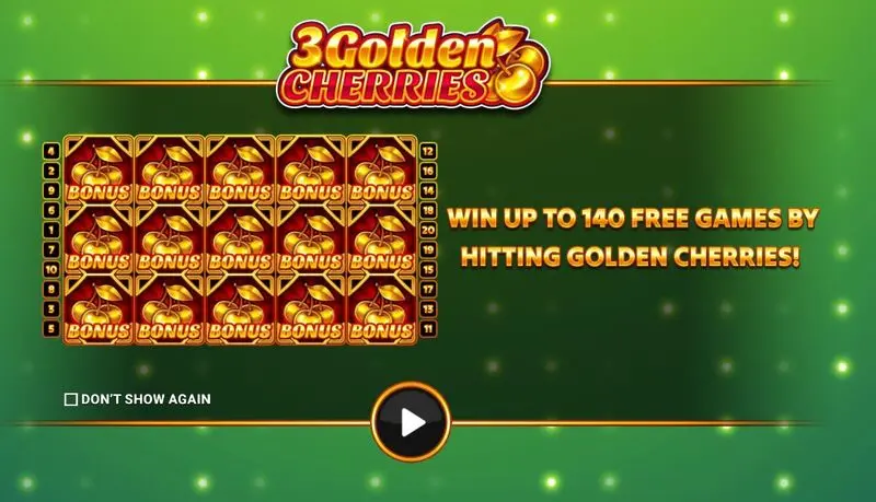 3 Golden Cherries  Real Money Slot made by Apparat Gaming - Info and Rules