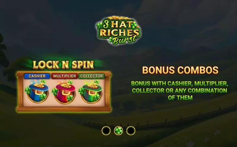 3 Hat Riches Burst  Real Money Slot made by Wizard Games - Introduction Screen