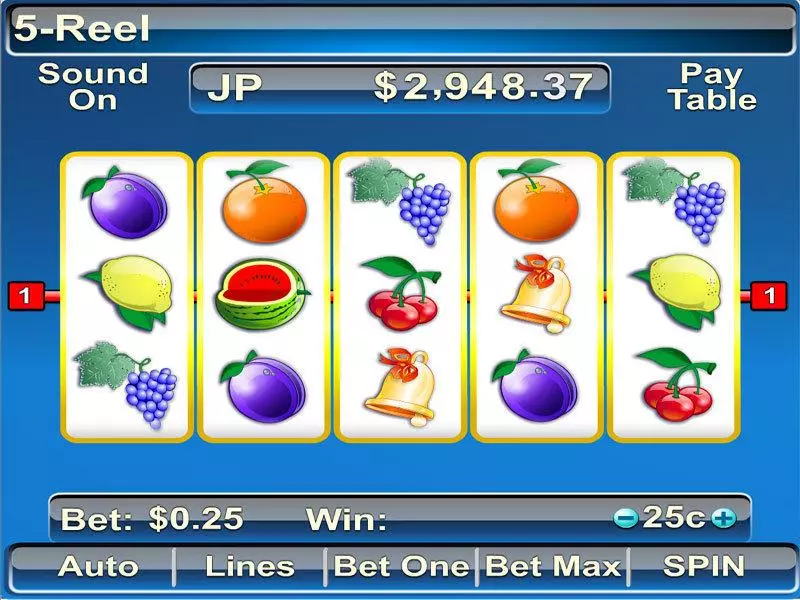 5 Reel  Real Money Slot made by Byworth - Main Screen Reels
