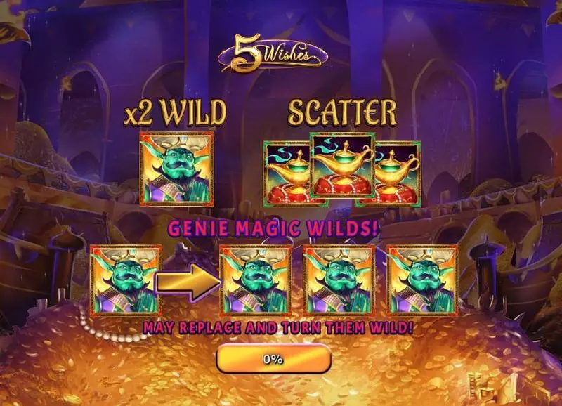 5 Wishes  Real Money Slot made by RTG - Info and Rules