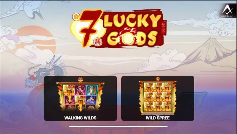 7 Lucky Gods  Real Money Slot made by AvatarUX - Introduction Screen