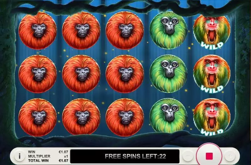 7 Monkeys  Real Money Slot made by Topgame - Main Screen Reels