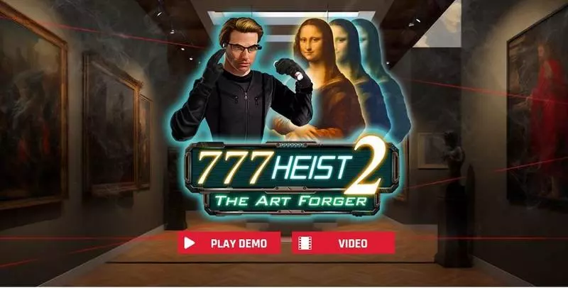 777 Heist 2 The Art Forgery  Real Money Slot made by Red Rake Gaming - Introduction Screen