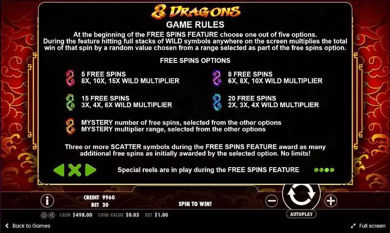 8 Dragons  Real Money Slot made by Pragmatic Play - Info and Rules