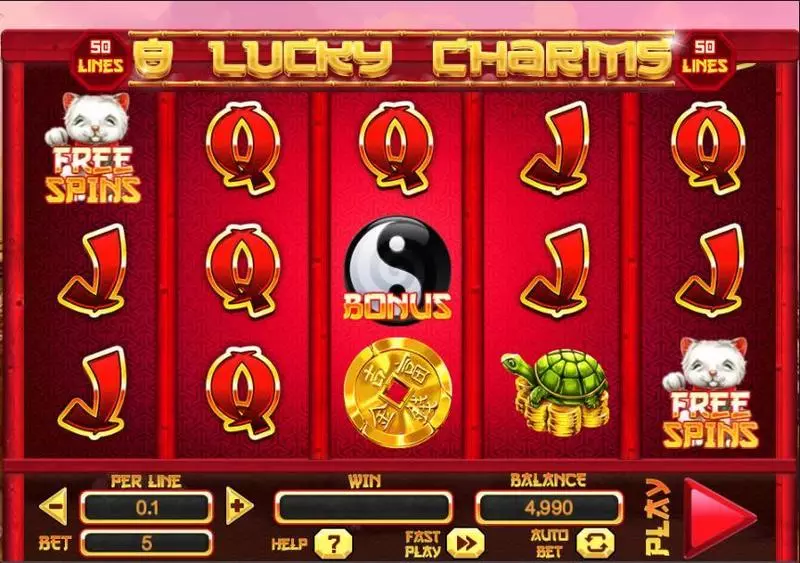 8 Lucky Charms  Real Money Slot made by Spinomenal - Introduction Screen