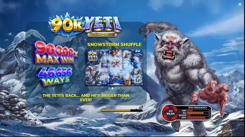 90K Yeti Gigablox  Real Money Slot made by 4ThePlayer - Info and Rules