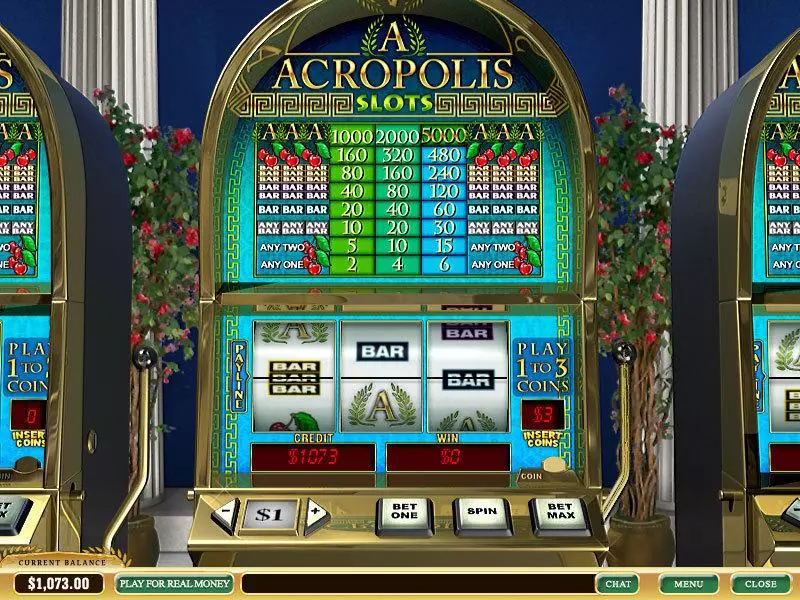 Acropolis  Real Money Slot made by PlayTech - Main Screen Reels