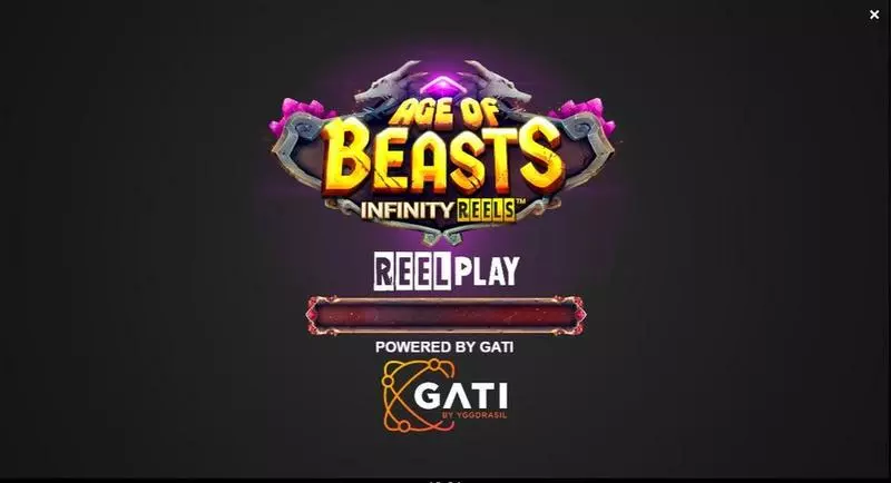 Age of Beasts Infinity Reels  Real Money Slot made by ReelPlay - Introduction Screen