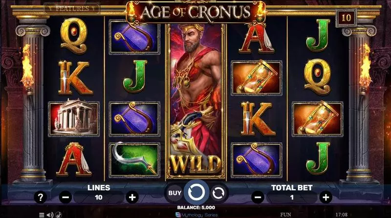 Age Of Cronus  Real Money Slot made by Spinomenal - Main Screen Reels