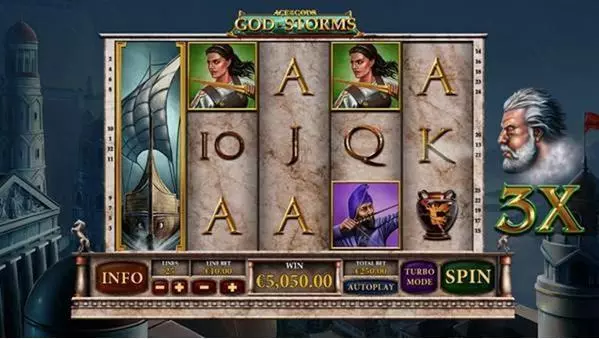 Age of the Gods - God of Storms  Real Money Slot made by PlayTech - Main Screen Reels
