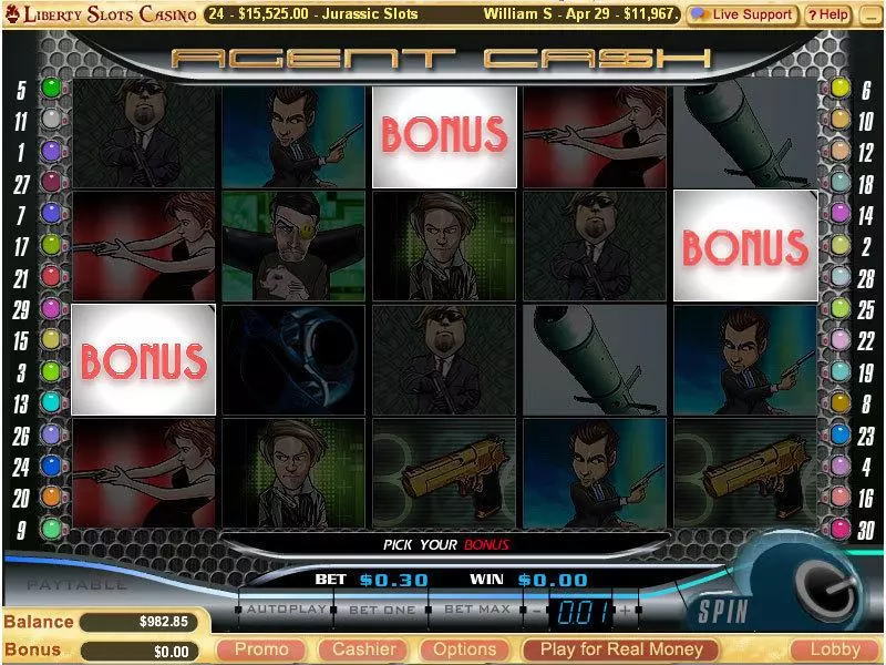 Agent Cash  Real Money Slot made by WGS Technology - Bonus 1