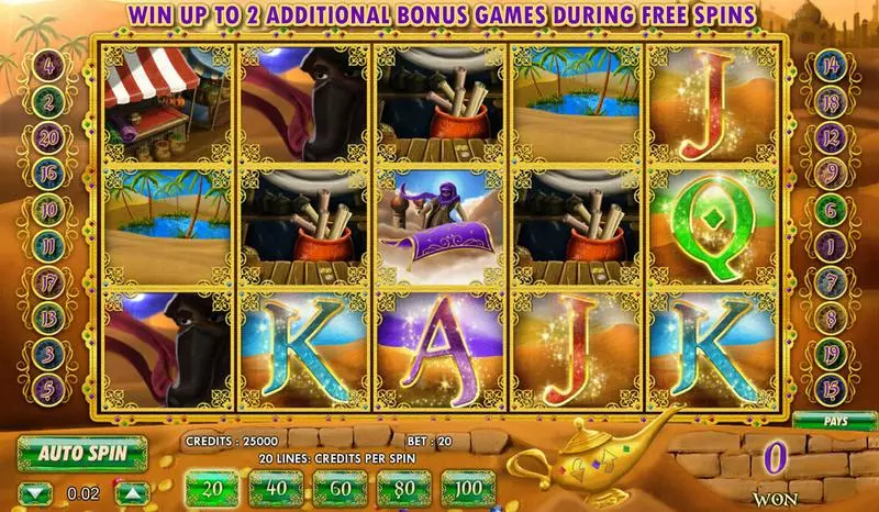 Aladdin's Legacy  Real Money Slot made by Amaya - Main Screen Reels