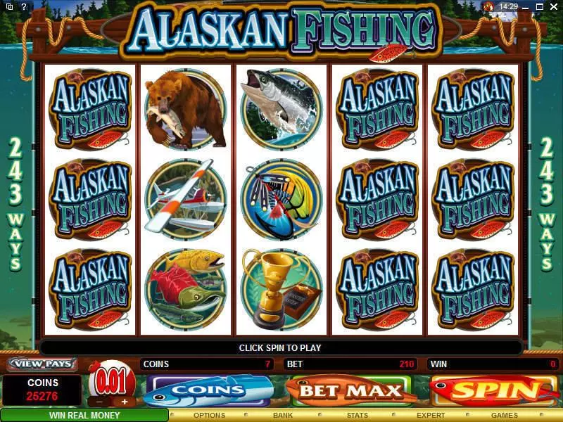 Alaskan Fishing  Real Money Slot made by Microgaming - Main Screen Reels