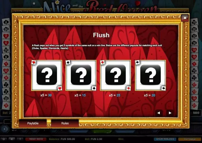 Alice and the Red Queen  Real Money Slot made by 1x2 Gaming - Bonus 1