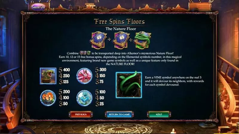 Alkemor's Tower  Real Money Slot made by BetSoft - Info and Rules