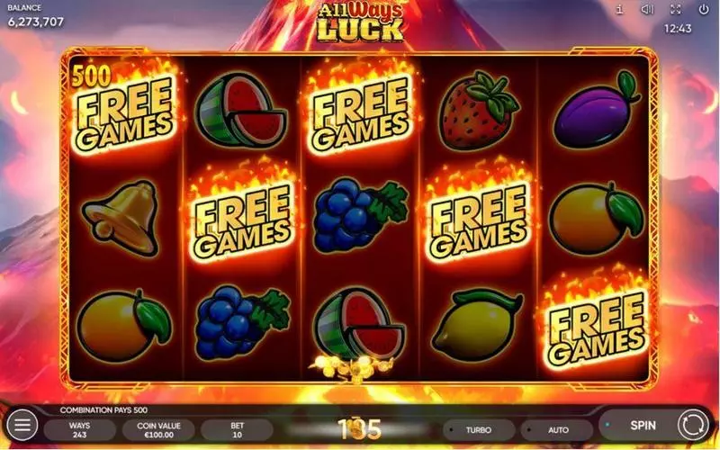 All Ways Luck  Real Money Slot made by Endorphina - Main Screen Reels