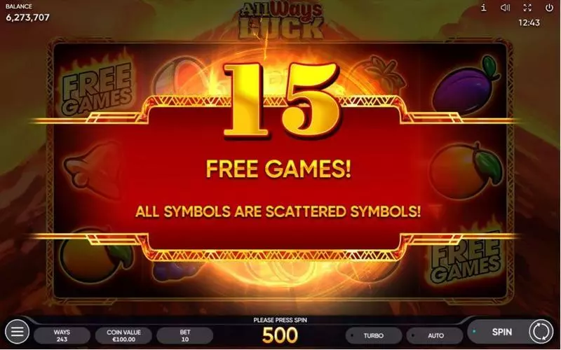 All Ways Luck  Real Money Slot made by Endorphina - Free Spins Feature