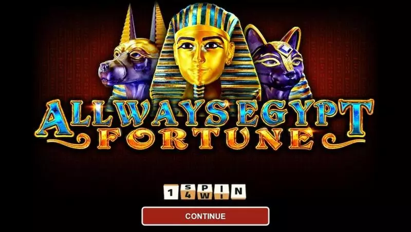 Allways Egypt Fortune  Real Money Slot made by 1Spin4Win - Introduction Screen