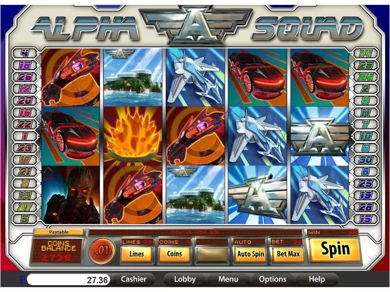 Alpha Squad  Real Money Slot made by Saucify - Main Screen Reels