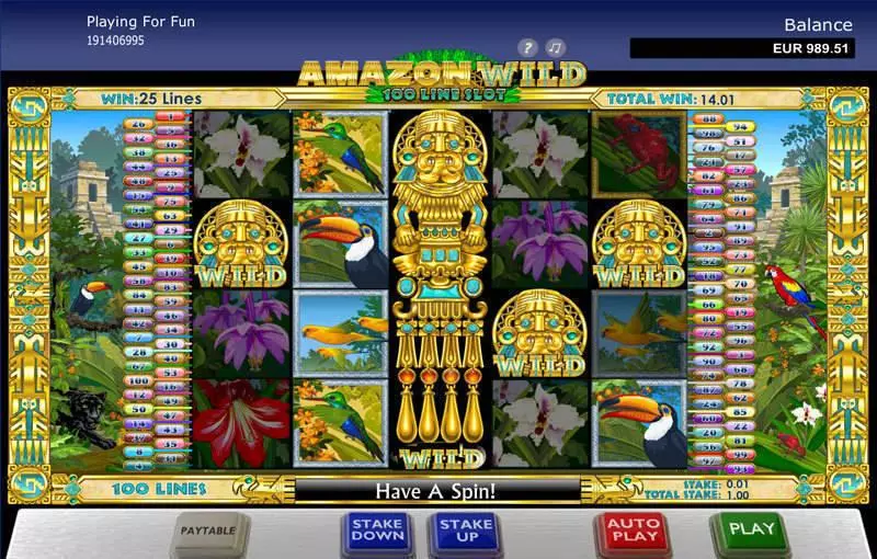 Amazon Wild  Real Money Slot made by IN DOUBT - Main Screen Reels
