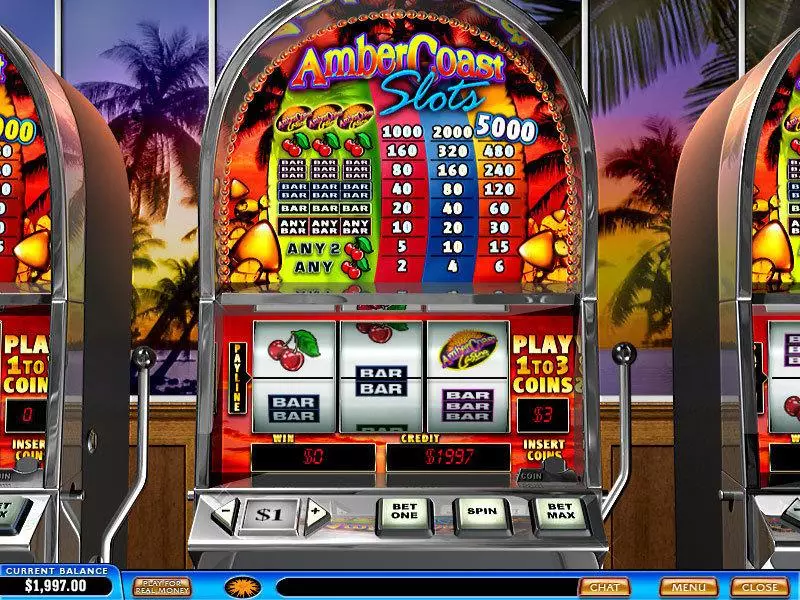 Amber Coast  Real Money Slot made by PlayTech - Main Screen Reels