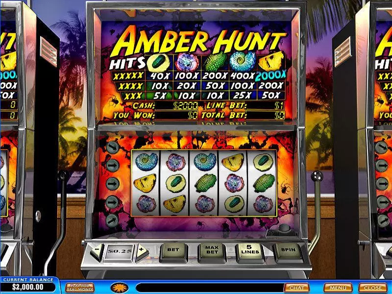 Amber Hunt  Real Money Slot made by PlayTech - Main Screen Reels