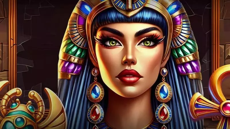 Anksunamun Deluxe  Real Money Slot made by Mascot Gaming - Introduction Screen