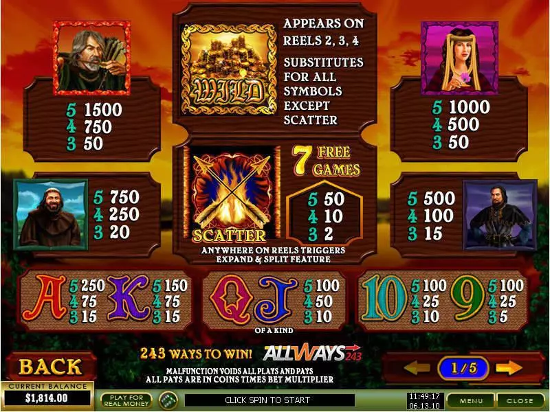 Archer  Real Money Slot made by PlayTech - Info and Rules