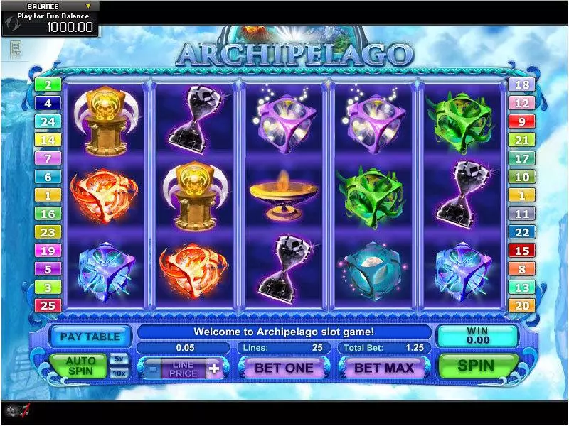 Archipelago  Real Money Slot made by GamesOS - Main Screen Reels