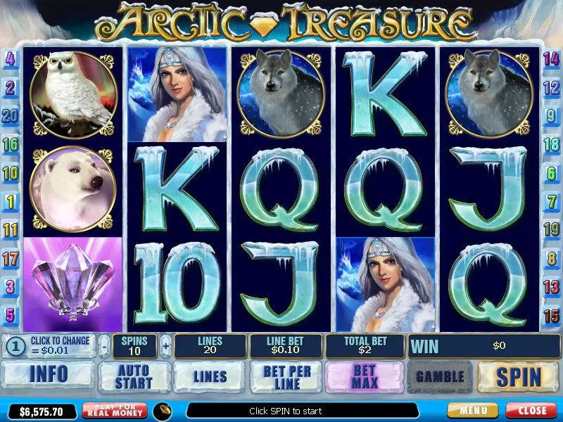 Arctic Treasure  Real Money Slot made by PlayTech - Main Screen Reels