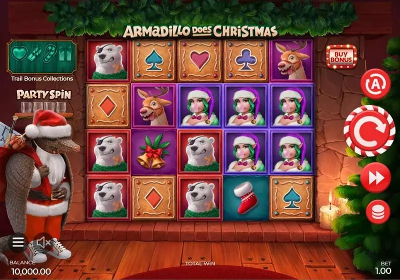 Armadillo Does Christmas 2024  Real Money Slot made by Armadillo Studios - Main Screen Reels
