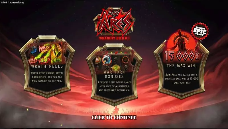 Army Of Ares  Real Money Slot made by Hacksaw Gaming - Info and Rules