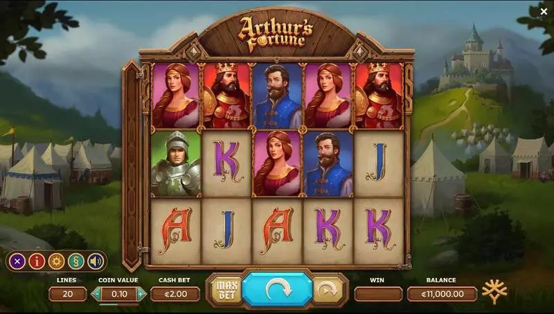 Arthur's Fortune  Real Money Slot made by Yggdrasil - Main Screen Reels