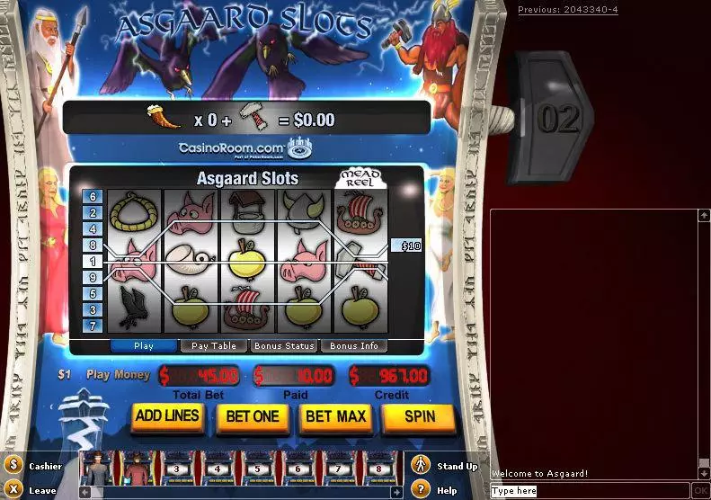 Asgaard  Real Money Slot made by IN DOUBT - Main Screen Reels