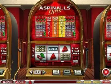 Aspinalls  Real Money Slot made by PlayTech - Main Screen Reels