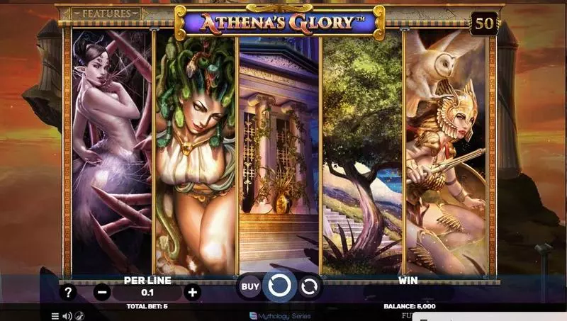 Athena's Glory  Real Money Slot made by Spinomenal - Main Screen Reels