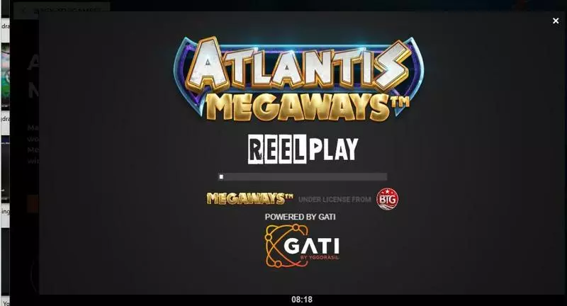 Atlantis Megaways  Real Money Slot made by ReelPlay - Introduction Screen