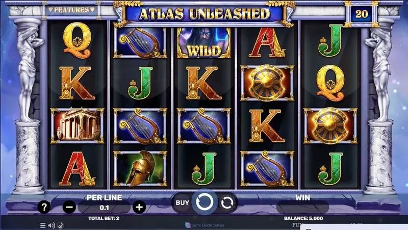 Atlas Unleashed  Real Money Slot made by Spinomenal - Main Screen Reels