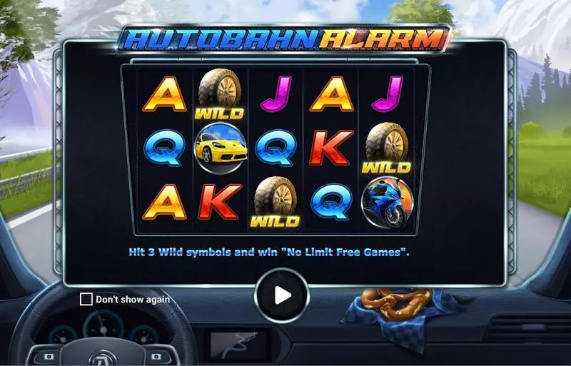 Autobahn Aalarm  Real Money Slot made by Apparat Gaming - Introduction Screen