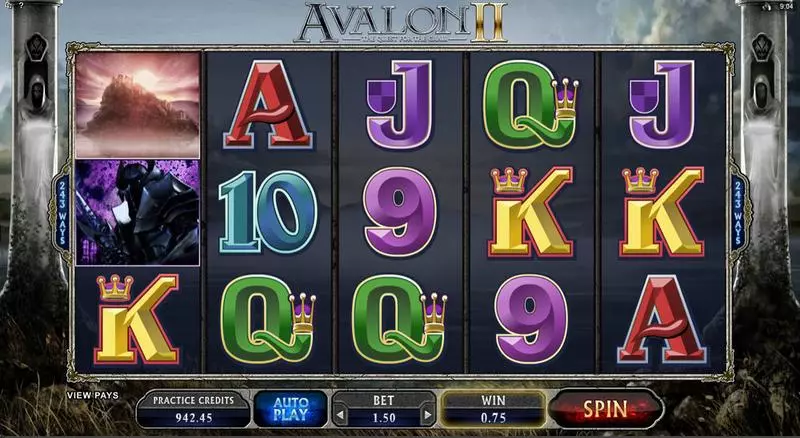 Avalon II  Real Money Slot made by Microgaming - Main Screen Reels