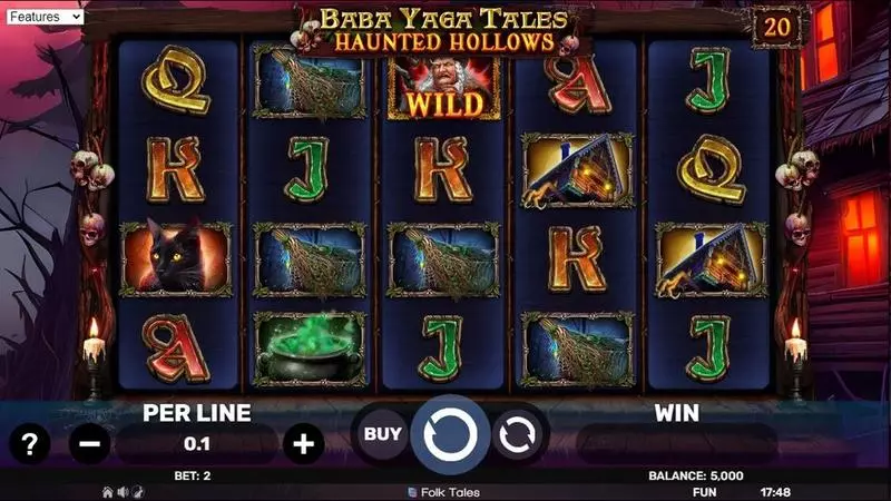 Baba Yaga Tales – Haunted Hollows  Real Money Slot made by Spinomenal - Main Screen Reels